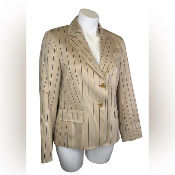 Talbots Tan and Black Blazer Classic Professional Style - Picture 1 of 4